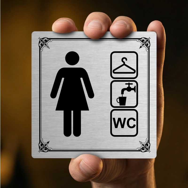 Piktogram Šatna ženy, wc